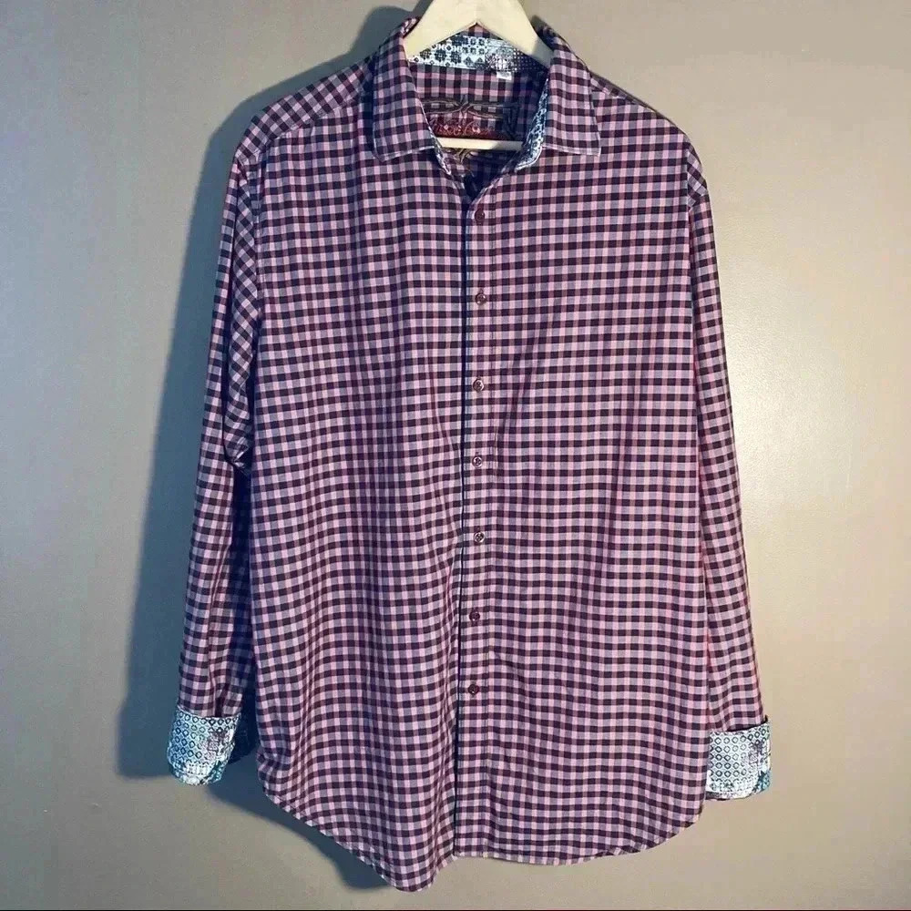 Robert Graham plaid checkered long sleeves shirt